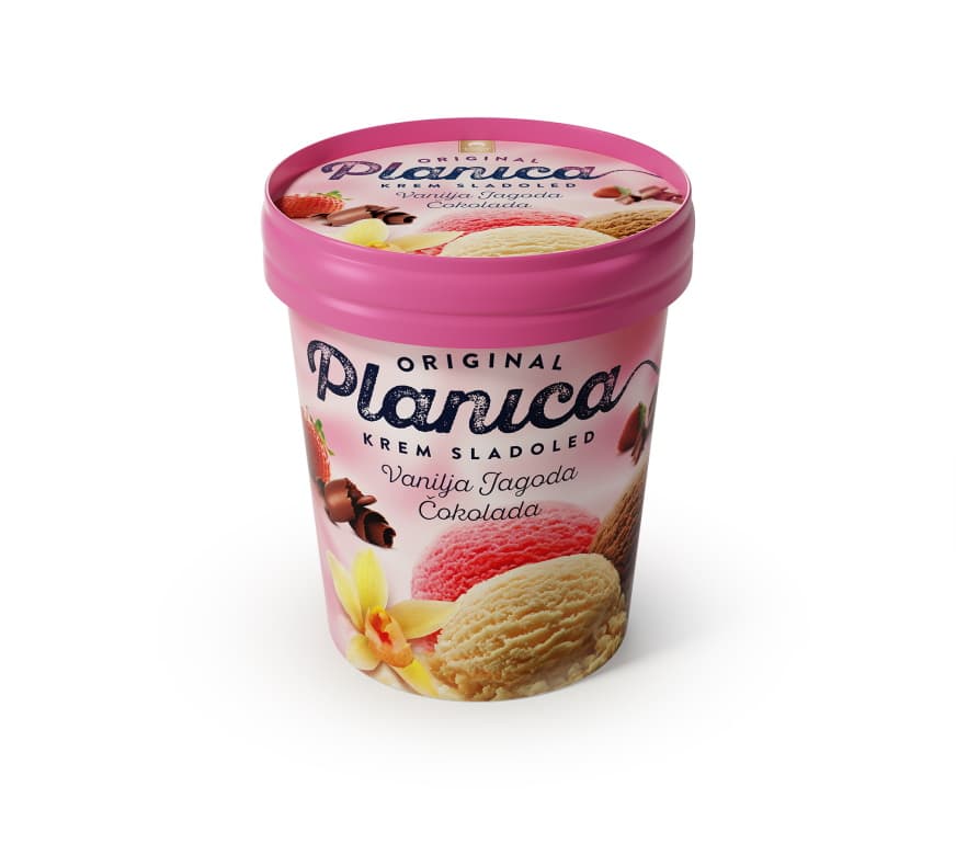 Sladoled Planica 400 ml Ljubljanske mlekarne Akcija v trgovini Mercator