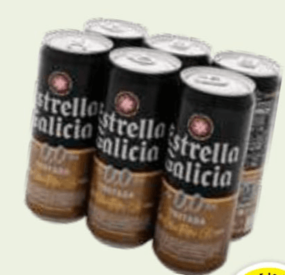 Svetlo pivo Estrella Galicia 0,33 l Akcija v trgovini E.Leclerc