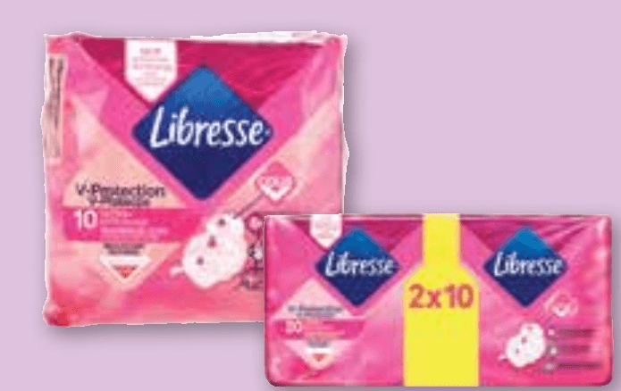 Vložki in ščitniki Libresse - Akcija v trgovini Spar