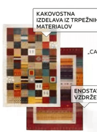 Tkana preproga Cassandra 133 X 190 cm Akcija v trgovini Lesnina