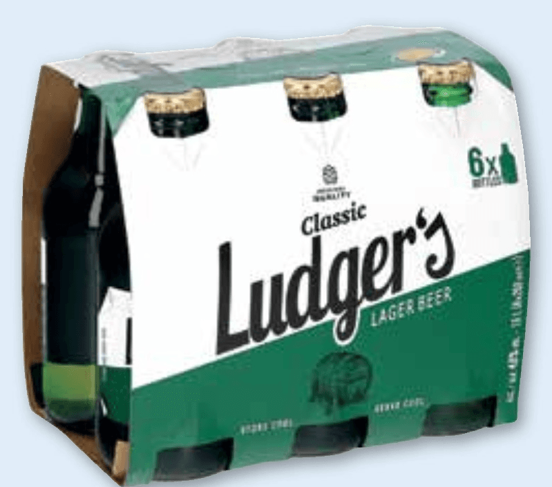 Pivo Lager Ludger's 6 x 0,25 l Akcija v trgovini Spar