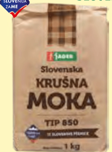 Slovenska krušna moka 1 kg Jager Akcija v trgovini Jager