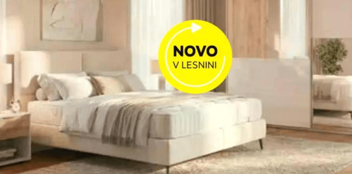 HOM'IN Oblazinjena postelja dim. 180 X 200 cm - Akcija v trgovini Lesnina