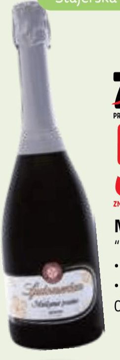 Muškatna penina 0,75 l - Akcija v trgovini E.Leclerc