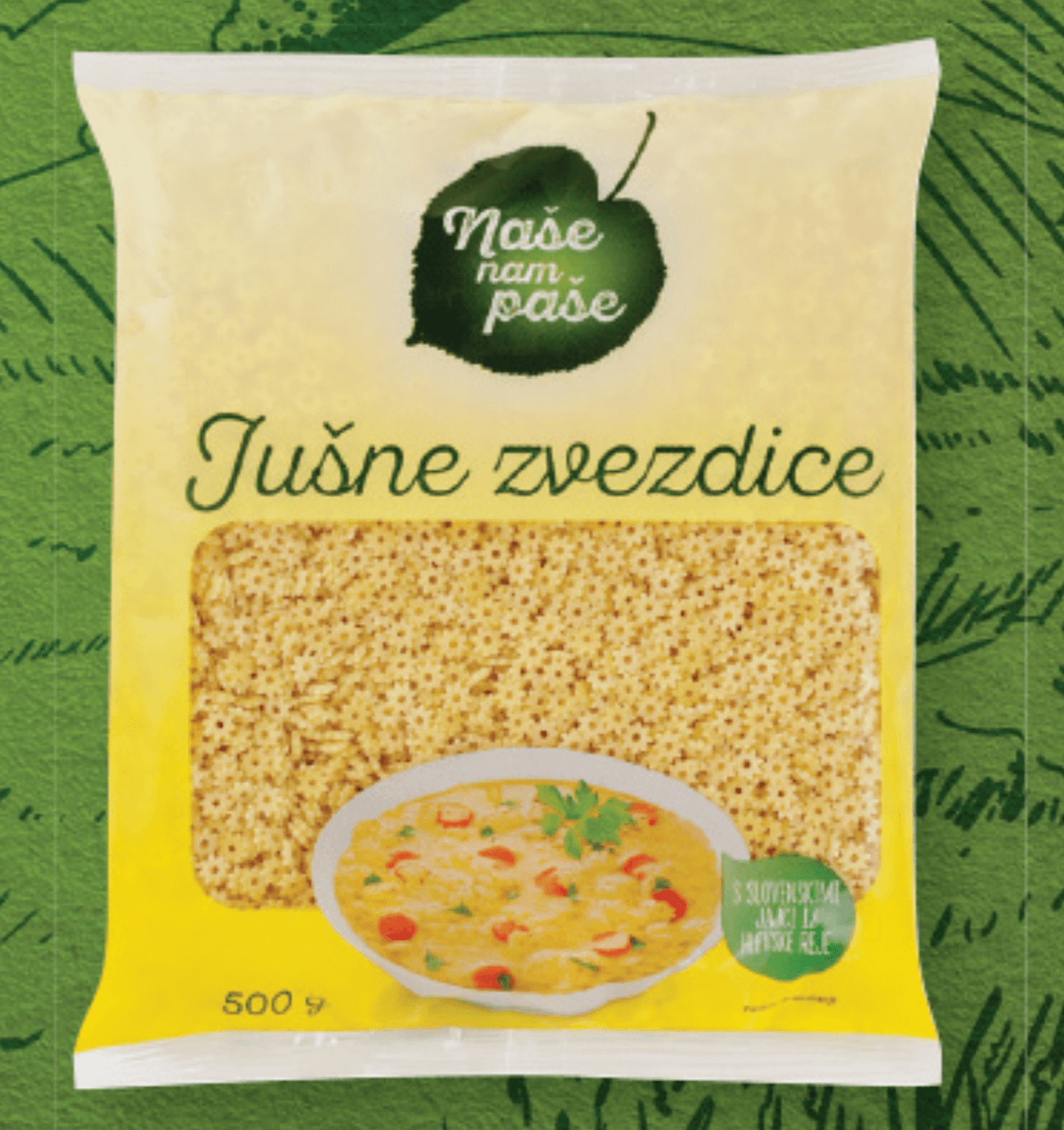 NAŠE NAM PAŠE Jušne zvezdice 500 g - Akcija v trgovini Lidl