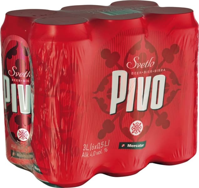 Pivo Mercator 6 x 0,5 l Akcija v trgovini Mercator