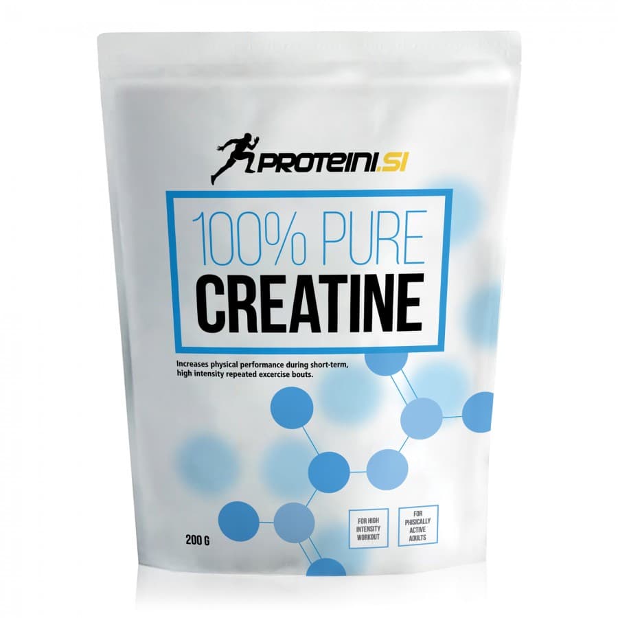 Prehransko dopolnilo 100 % Pure Creatine Proteini.si 200 g Akcija v trgovini E.Leclerc