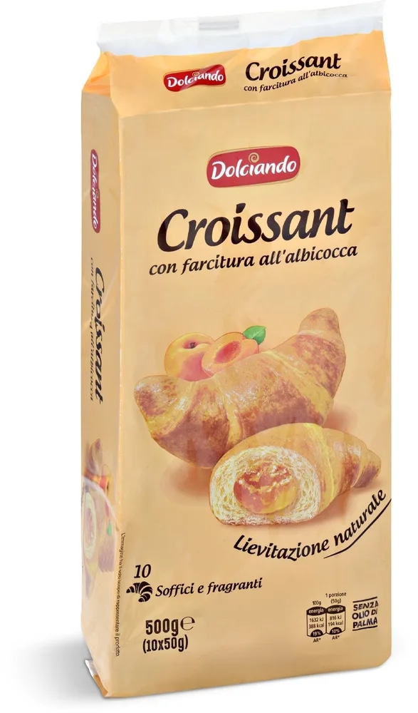 Deliciando Croissant rogljici z mareliÄnim polnilom 10 kosov, 500 g Akcija v trgovini Eurospin