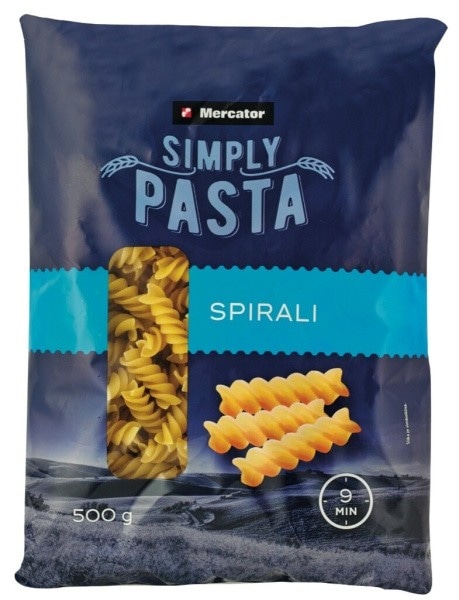 Svedri Simply pasta 500 g Mercator Akcija v trgovini Mercator
