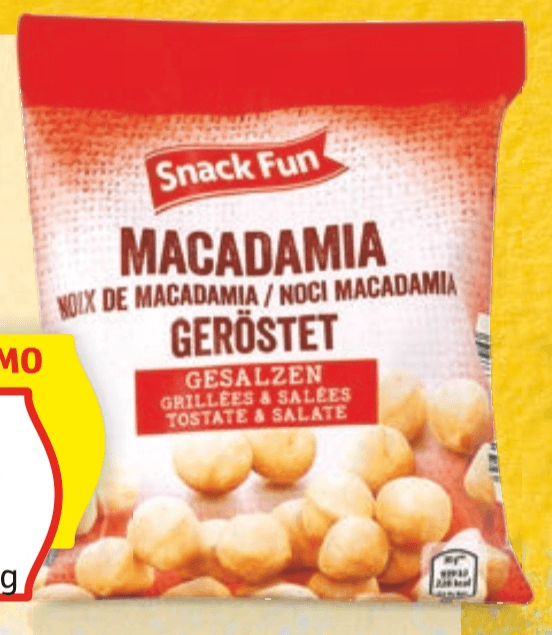 SNACK FUN Jedrca makadamije 125 g - Akcija v trgovini Hofer