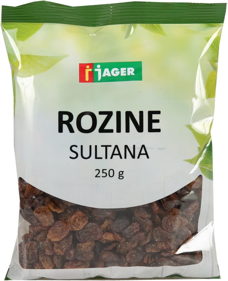 Jager rozine Sultana 250 g Akcija v trgovini Jager