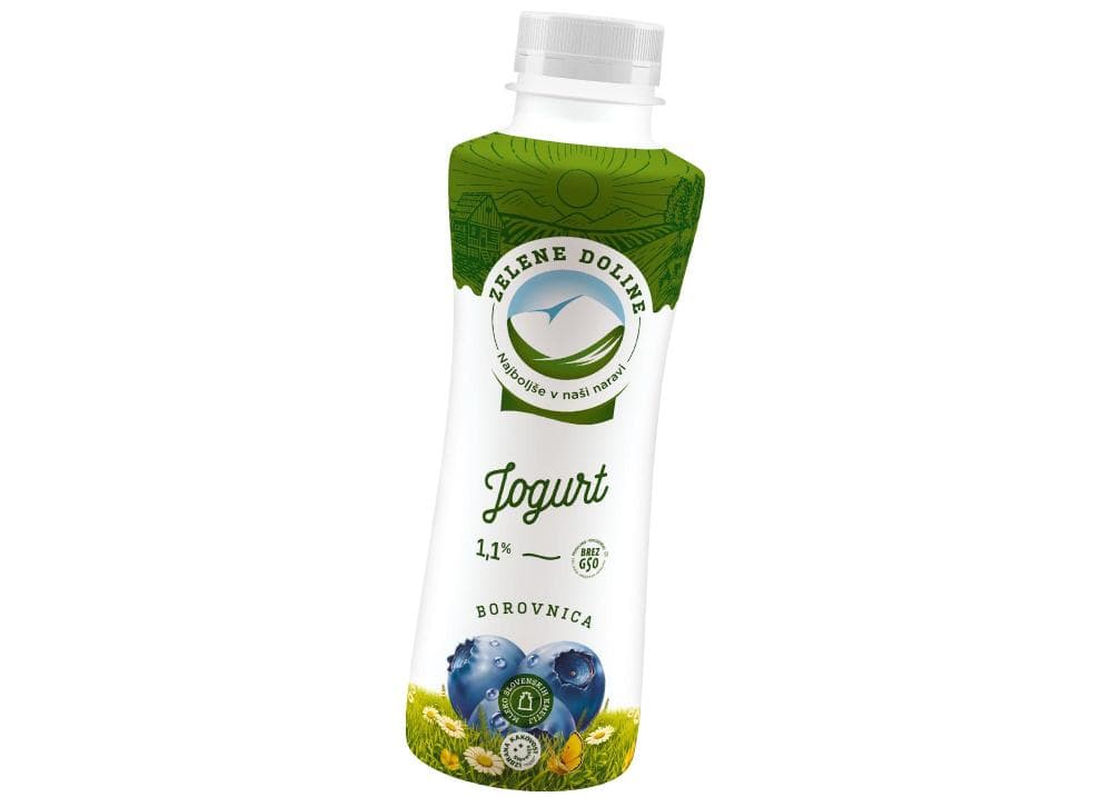 Tekoči jogurt Zelene Doline 500 g Akcija v trgovini Mercator