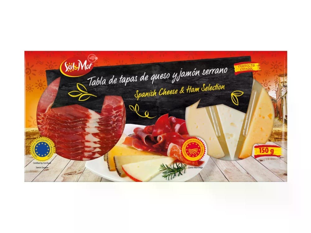 Sol&Mar izbor sirov in pršuta Tapas 150 g Akcija v trgovini Lidl