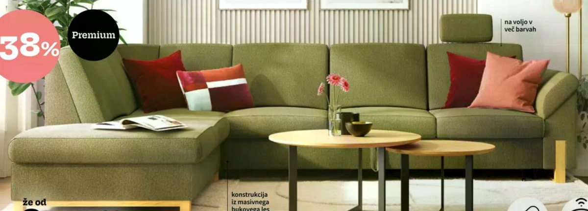 CATANIA modularni program sedežne garniture - Akcija v trgovini Prima