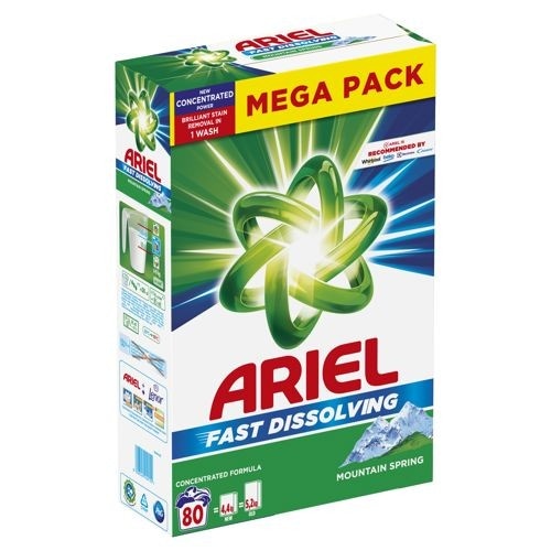 Detergent za pranje perila Ariel prah 4,4 kg za 80 pranj in kapsule 60/1 - Akcija v trgovini Mercator