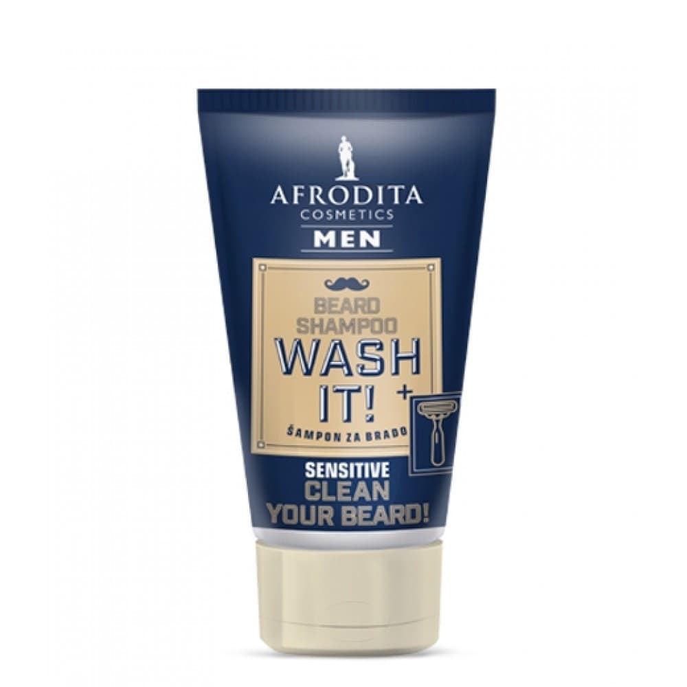 Afrodita Men Wash it! Šampon za brado in brke 125 ml Akcija v trgovini Tuš