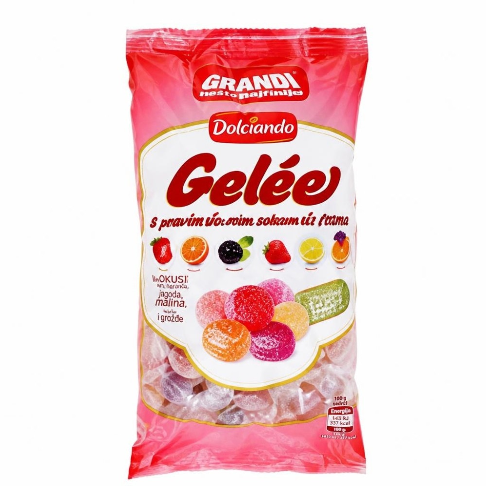 Delciando mehki sadni bonboni gelees 200 g Akcija v trgovini Eurospin