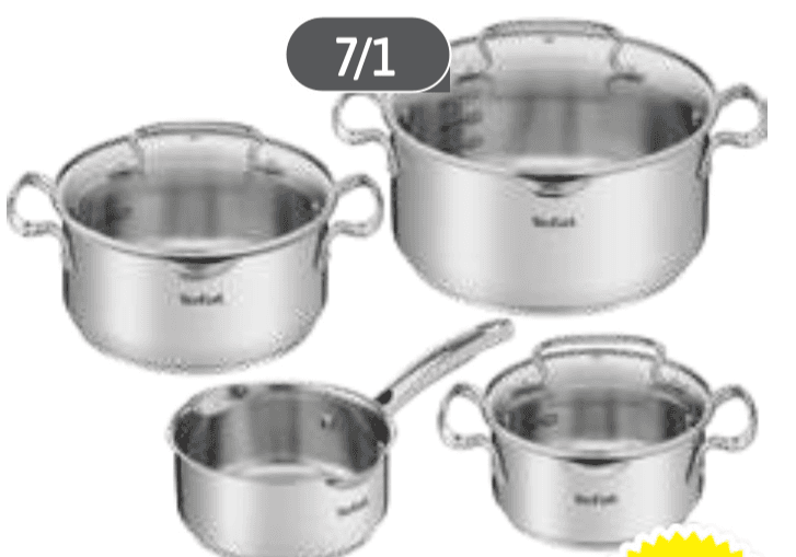 Tefal Set posode 10/1 Akcija v trgovini E.Leclerc