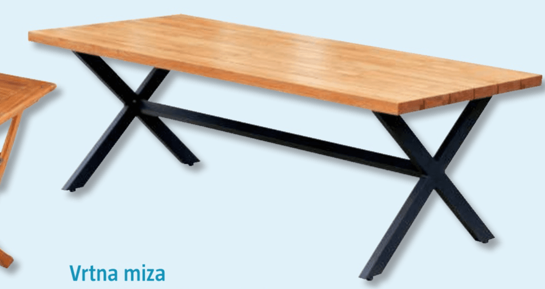 Vrtna miza Akcija v trgovini Bauhaus