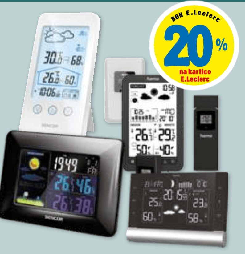 VSE VREMENSKE POSTAJE - Akcija v trgovini E.Leclerc