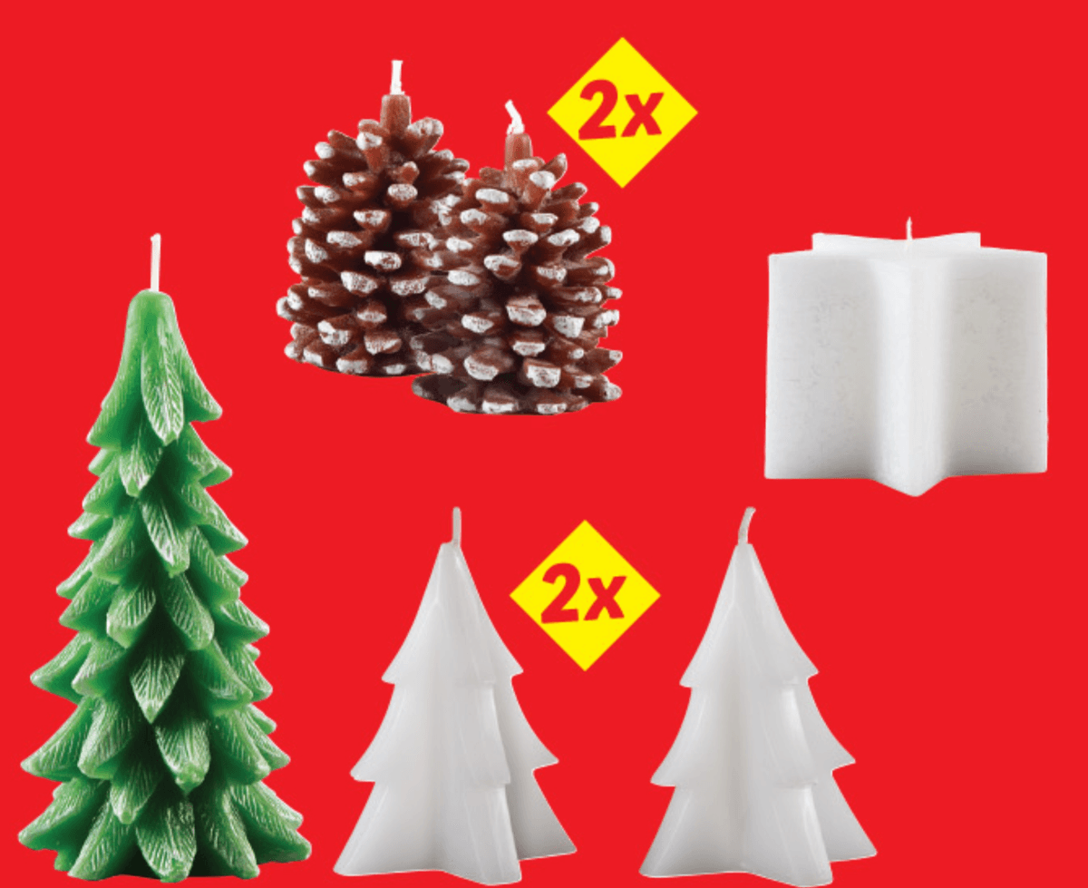 Izbor sveč Akcija v trgovini Lidl