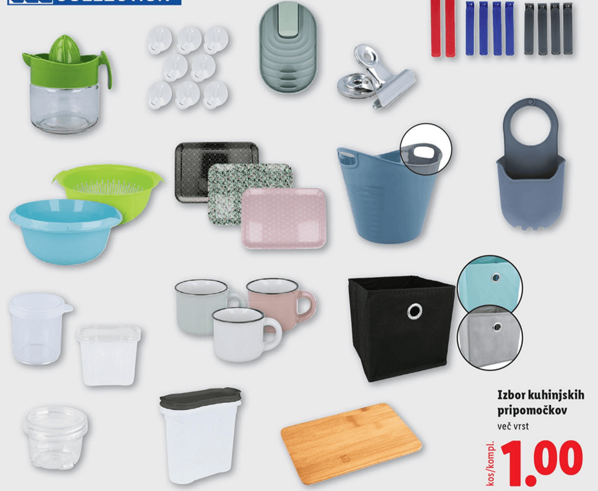 JES COLLECTION kuhinjski pripomočki Akcija v trgovini Lidl