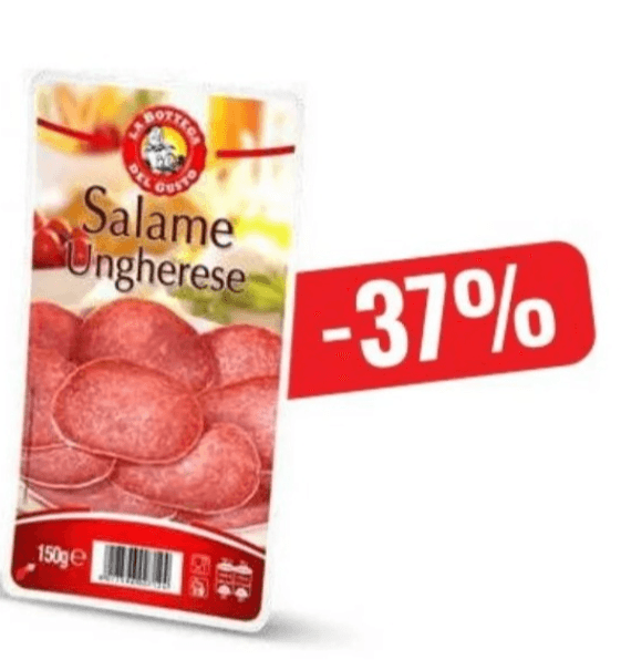 Ogrska salama 150 g Bottega del Gusto Akcija v trgovini Eurospin