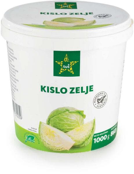 Kislo zelje Tuš 1 kg Akcija v trgovini Tuš