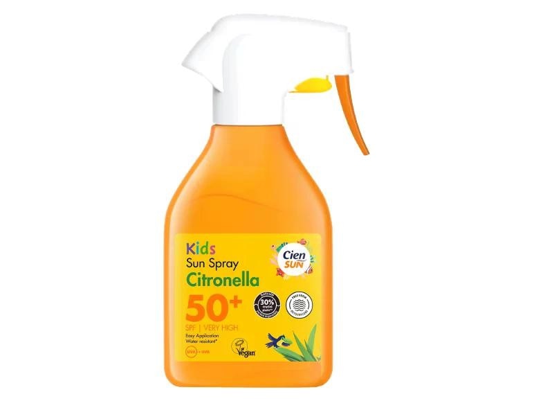 Cien SUN Otroški sprej za sončenje Citronella ZF 50+ 250 ml - Akcija v trgovini Lidl