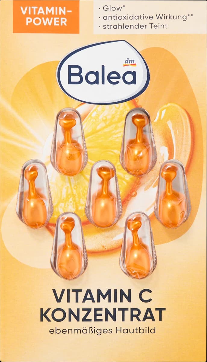 Balea koncentrat za nego obraza z vitaminom C 7 kapsul Akcija v trgovini Dm