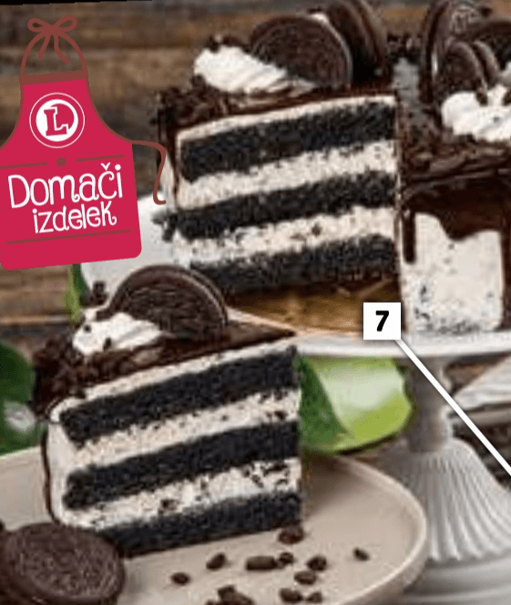 Torta Oreo 6-8 kosov - Akcija v trgovini E.Leclerc