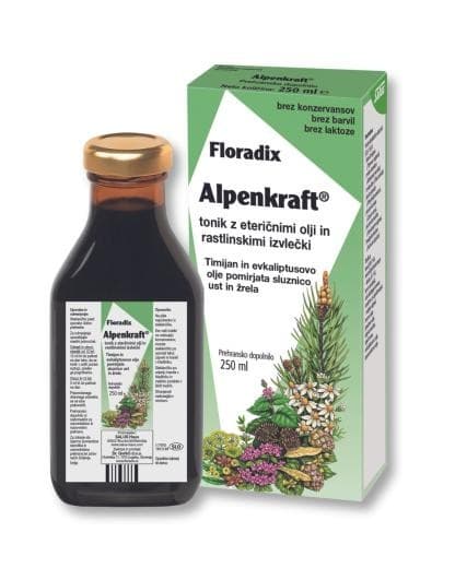 Floradix Alpenkraft zeliščni tonik 250 ml Salus Akcija v trgovini E.Leclerc