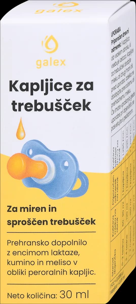 galex kapljice za miren in sproščen trebušček 30 ml Akcija v trgovini Dm
