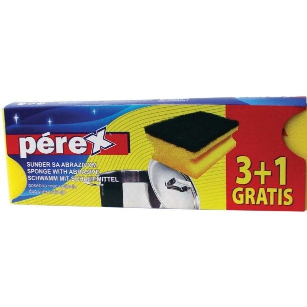 Perex goba za čiščenje 3+1 GRATIS ali 3/1 Akcija v trgovini Mercator