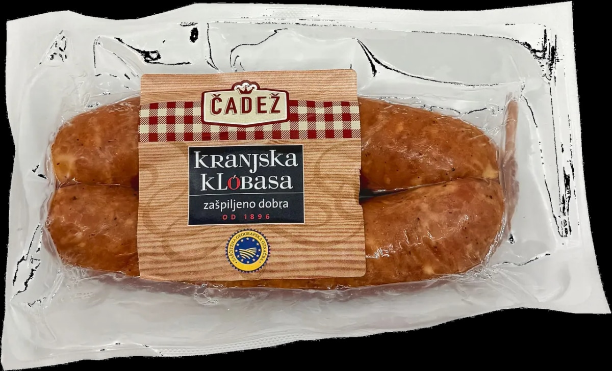 Pikantna klobasa sudžukica Mesarstvo Čadež 270 g Akcija v trgovini E.Leclerc