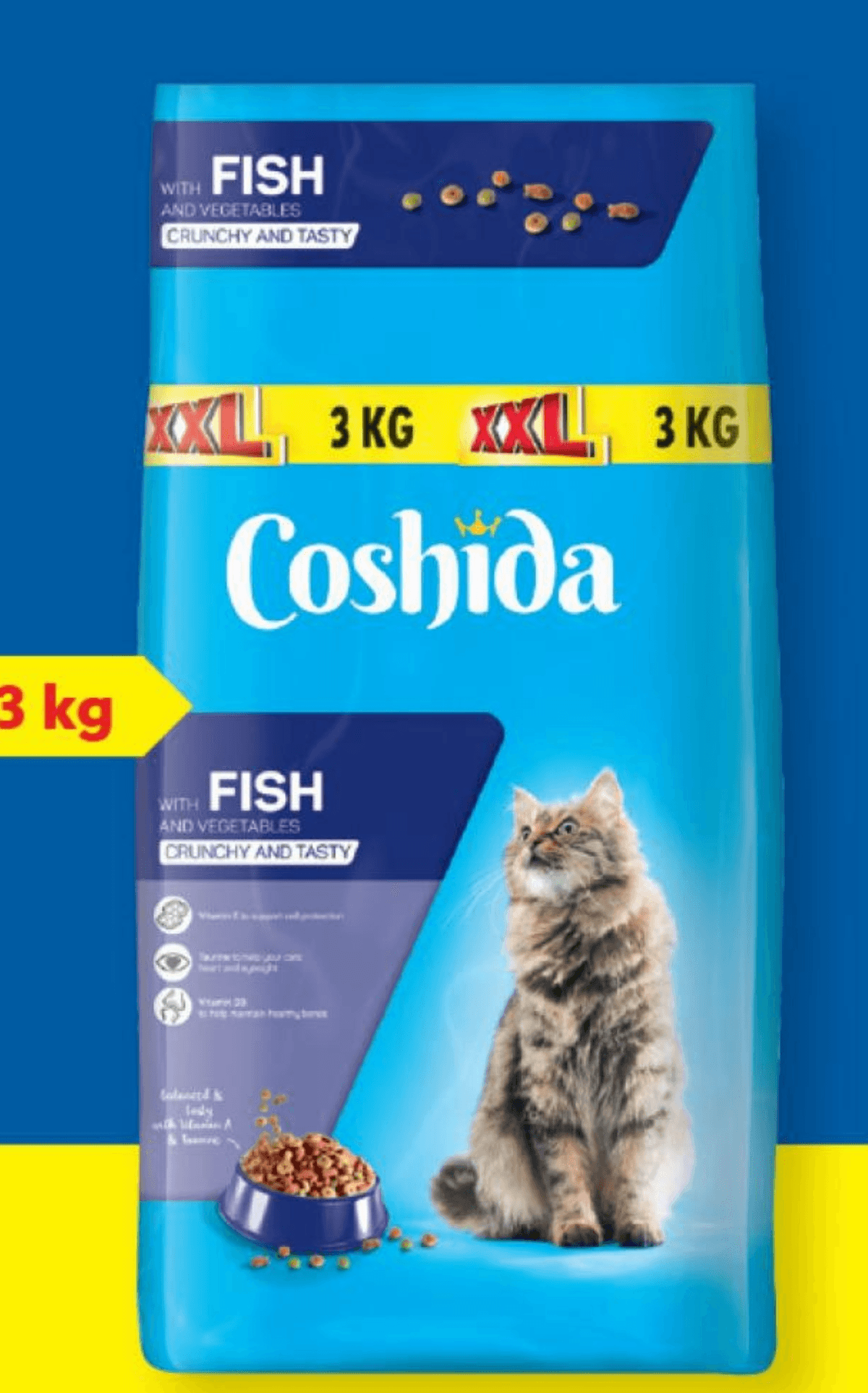 Coshida Briketi za mačke XXL 3 kg Akcija v trgovini Lidl