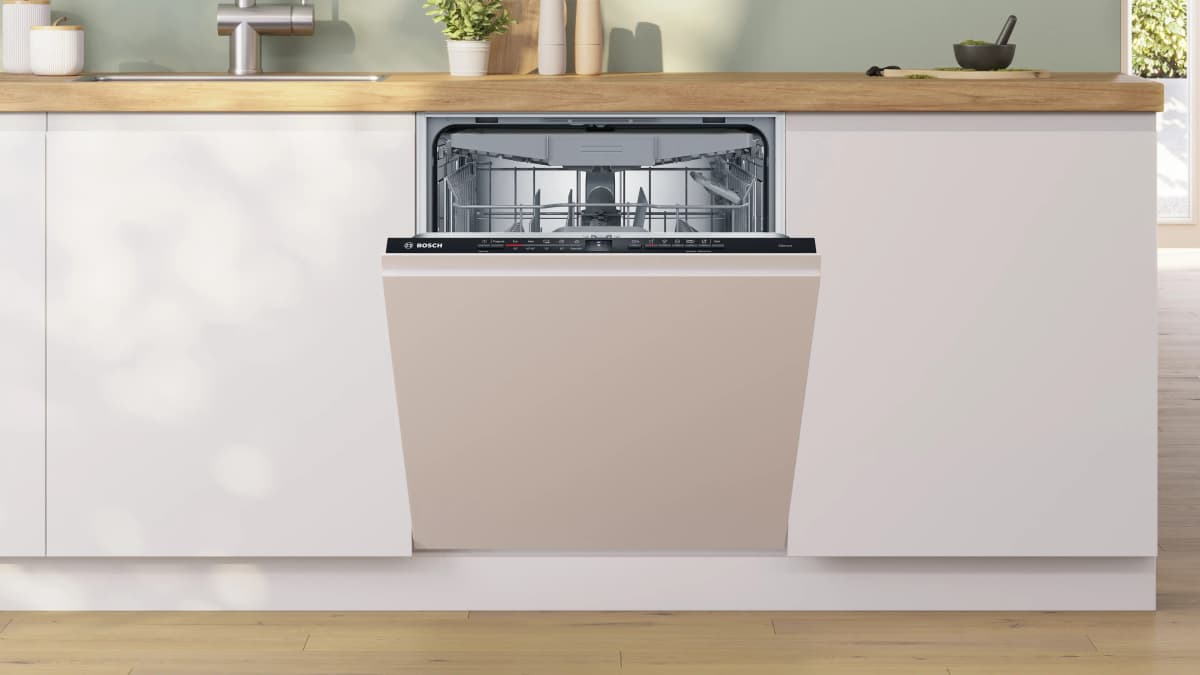 Bosch popolnoma vgradni pomivalni stroj Serie 2 SMV24AX04E 60 cm Akcija v trgovini E.Leclerc