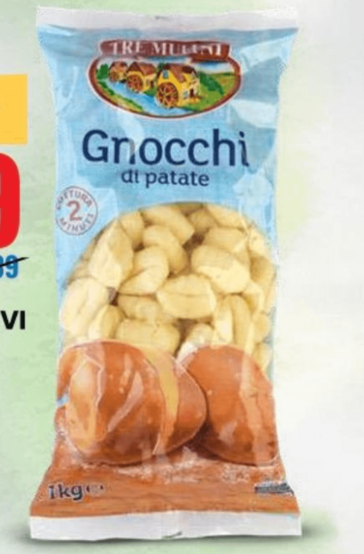 Tre Mulini krompirjevi njoki 1 kg Akcija v trgovini Eurospin