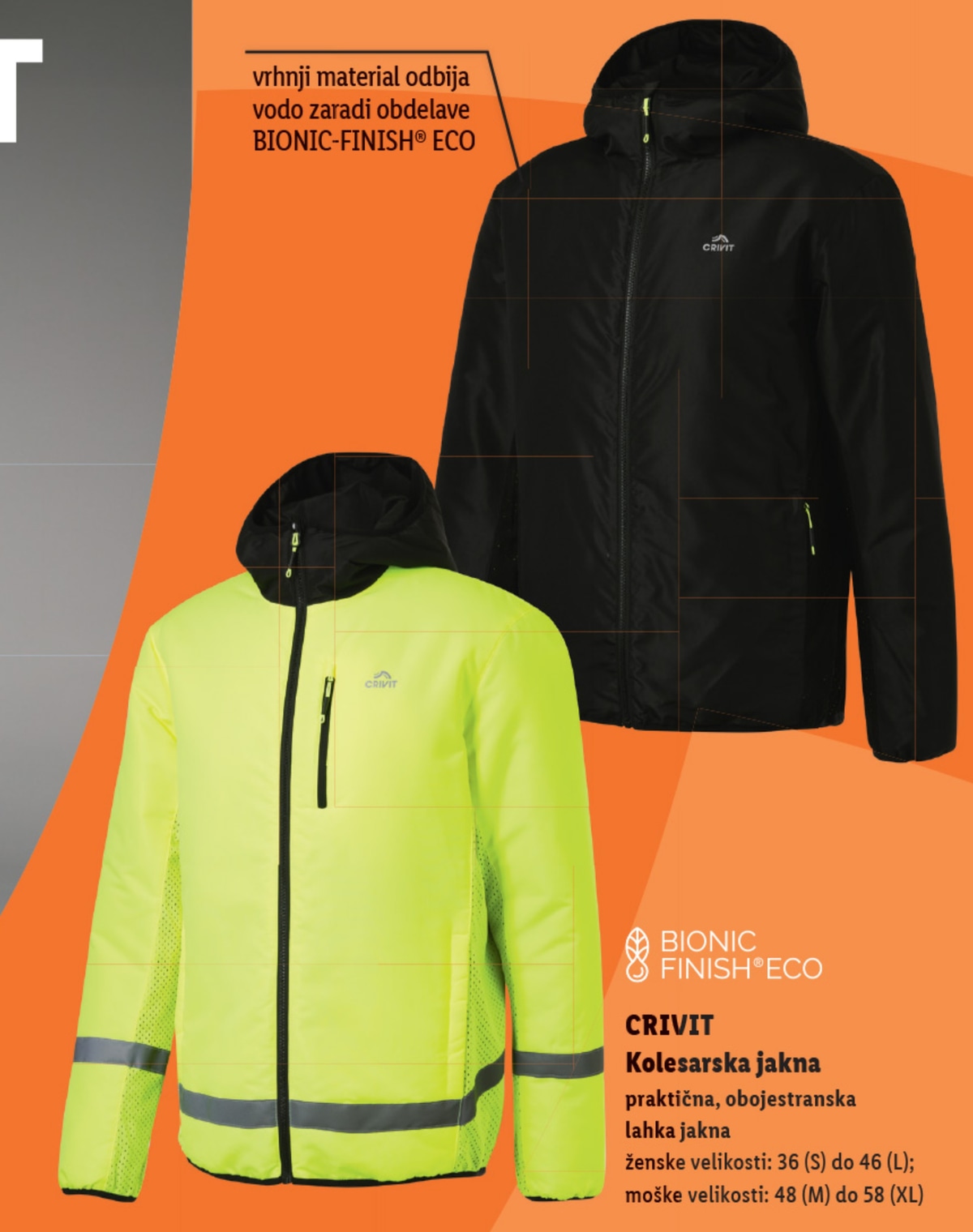 CRIVIT Kolesarska jakna - Akcija v trgovini Lidl