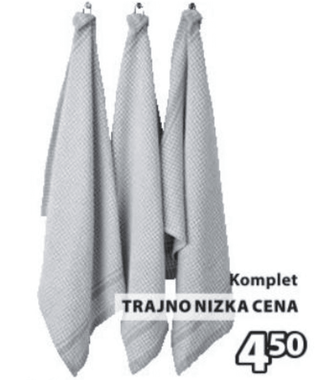 Kuhinjska krpa Sandarve 3 kosi, 50x70 cm Akcija v trgovini Jysk