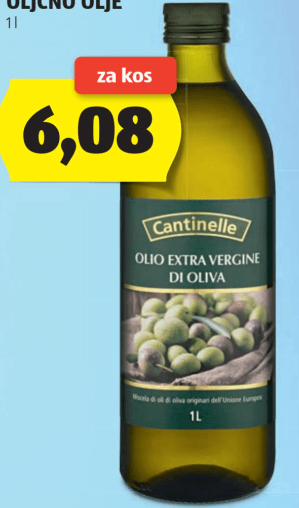 Cantinelle Ekstra deviško oljčno olje 1l Akcija v trgovini Hofer
