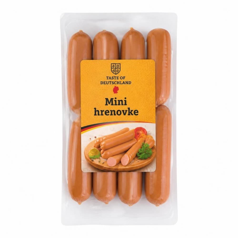 Taste of Deutschland mini dimljene hrenovke 2 x 160 g Akcija v trgovini Lidl