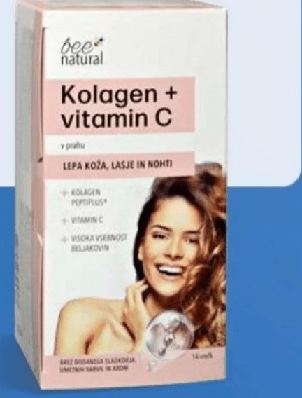 bee natural Kolagen + vitamin C prehransko dopolnilo 14 vrečk 140 g Akcija v trgovini Eurospin