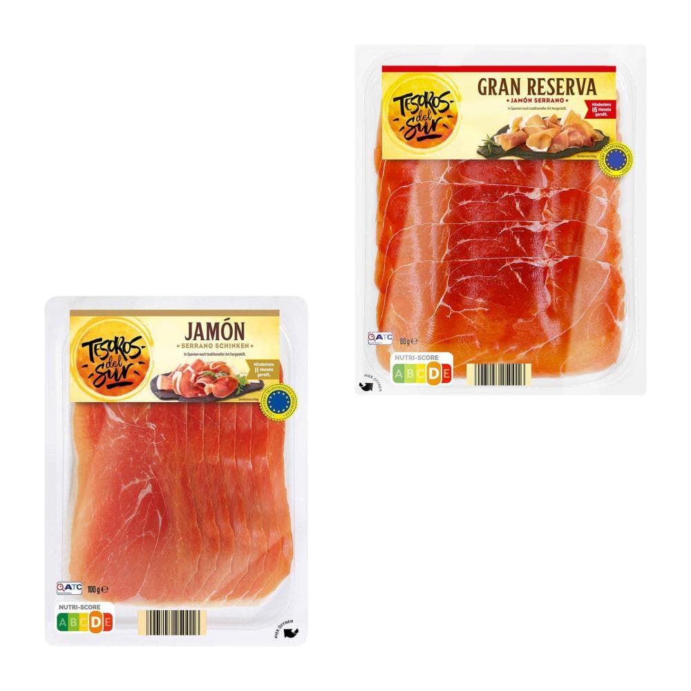 TESOROS DEL SUR Serrano Dvojček 100/80 g Akcija v trgovini Hofer