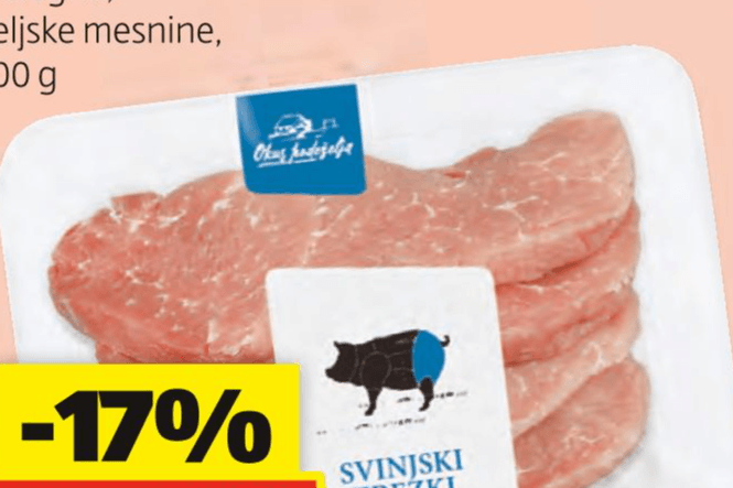 Okus podeželja Svinjski zrezki 500 g - Akcija v trgovini Hofer