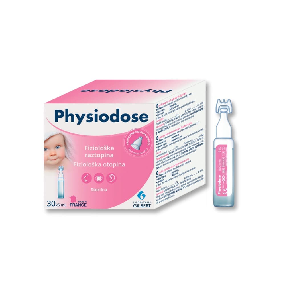 Physiodose Fiziološka raztopina 30 x 5 ml Akcija v trgovini Tuš