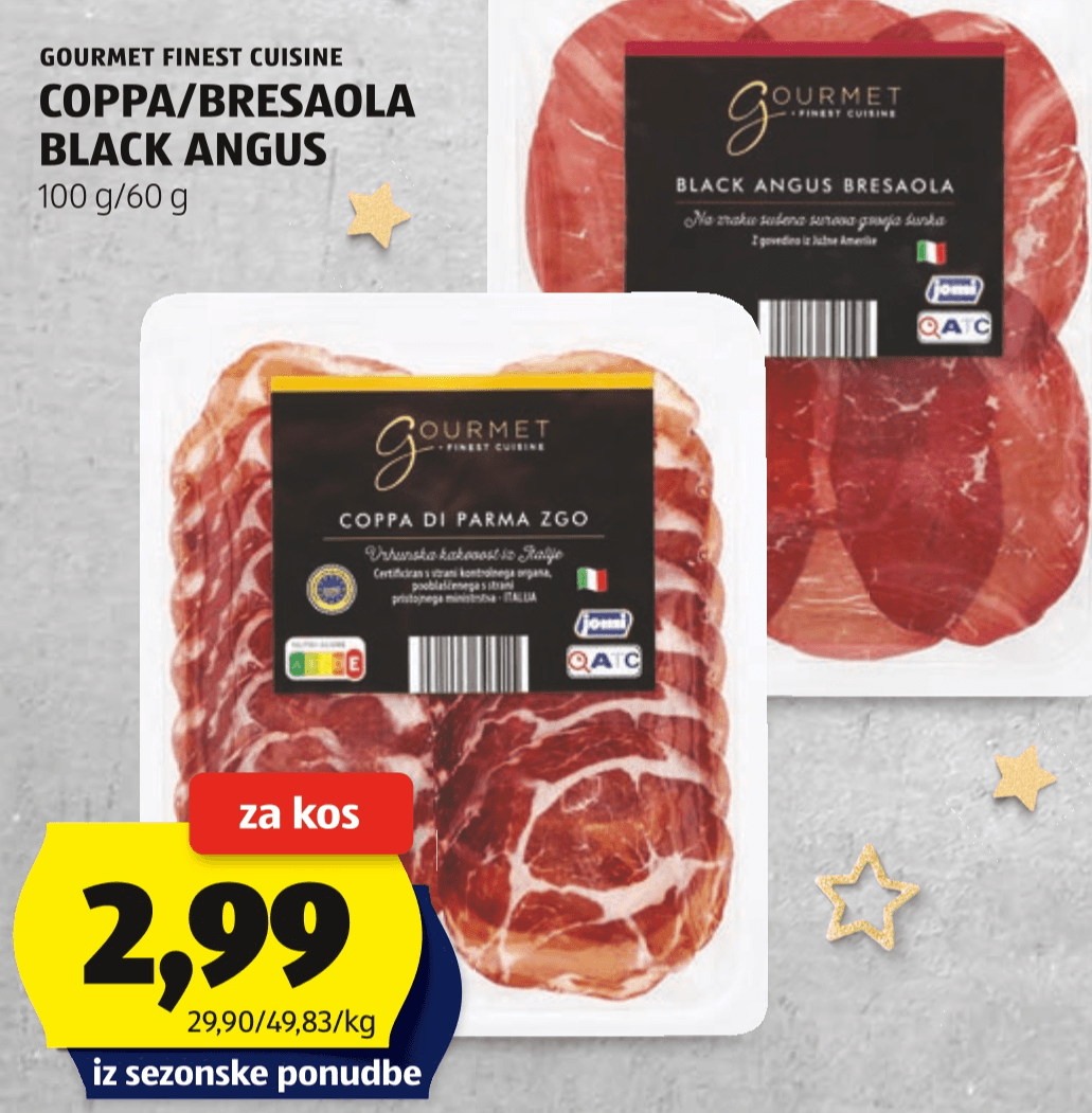 Gourmet Finest Cuisine Coppa di Parma ZGO 100 g Akcija v trgovini Hofer