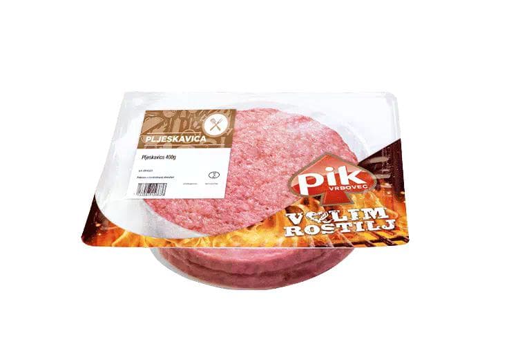 Pleskavica Pik 400 g Akcija v trgovini Mercator