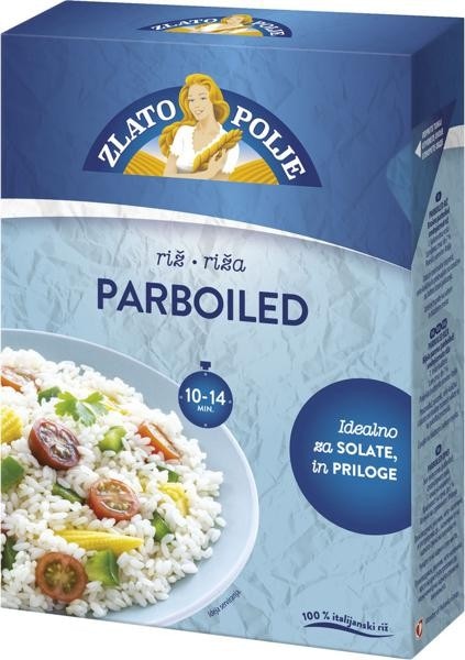 Riž Zlato polje parboiled ali jasmin ali rjavi 4 x 125 g ali 500 g Akcija v trgovini Mercator