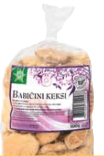 Babičini keksi Tuš 500 g Akcija v trgovini Tuš